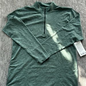 Lululemon metal vent tech midweight half zip green XXL new with tags on